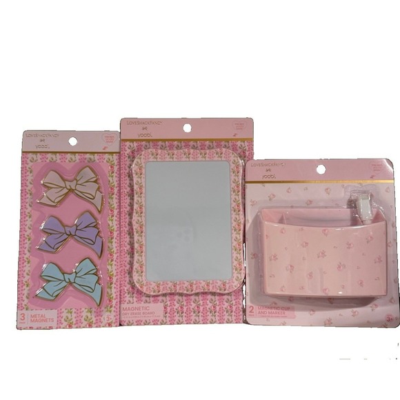 LoveShackFancy Other - NWT Love Shack Fancy x Target magnetic mirror, magnets, magnetic cup and marker